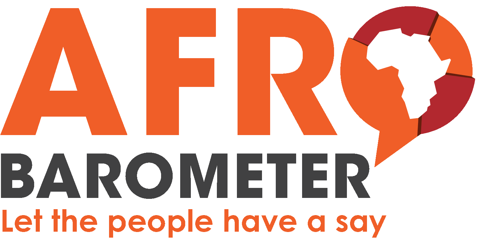 Logo: Afrobarometer, Afrobarometer is non-partisan, pan-African research institution conducting public attitude surveys on democracy, governance, the economy and society in 30+ countries repeated on a regular cycle.