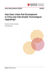 How does urban rail development in China and India enable technological upgrading?