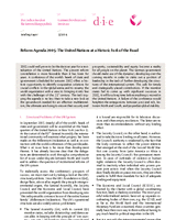 Reform agenda 2005: The United Nations at a historic fork of the road