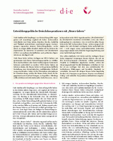 Entwicklungspolitische Dreieckskooperationen mit "Neuen Gebern"
