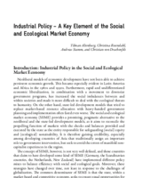 Industrial policy: a key element of the social and ecological market economy