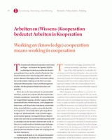 Working on (knowledge) cooperation means working in cooperation