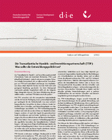 Die Transatlantische Handels- und Investitionspartnerschaft (TTIP): was sollte die Entwicklungspolitik tun?