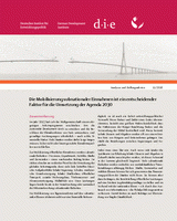 Die Mobilisierung subnationaler Einnahmen ist ein entscheidender Faktor für die Umsetzung der Agenda 2030