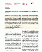 Die Entwicklungszusammenarbeit der EU und der UN: wofür sollte sich Deutschland einsetzen? Die Entwicklungszusammenarbeit der EU und der UN: wofür sollte sich Deutschland einsetzen?