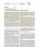 Serie Entwicklungsfinanzierung: Anreize für Privatinvestitionen in die Begrenzung des Klimawandels