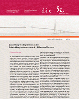 Darstellung von Ergebnissen in der Entwicklungszusammenarbeit: Risiken und Grenzen