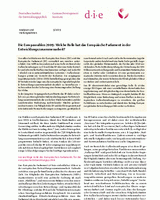 Die Europawahlen 2009: welche Rolle hat das Europäische Parlament in der Entwicklungszusammenarbeit?