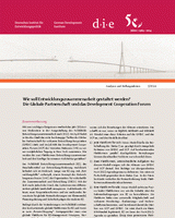 Wie soll Entwicklungszusammenarbeit gestaltet werden? Die Globale Partnerschaft und das Development Cooperation Forum