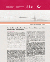 Post-Konflikt-Gesellschaften: Chancen für den Frieden und Arten internationaler Unterstützung