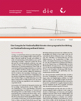 Eine Europäische Friedensfazilität könnte einen pragmatischen Beitrag zur Friedensförderung weltweit leisten