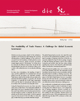 The availability of trade finance: a challenge for global economic governance