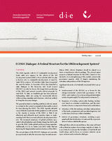 ECOSOC Dialogue: a federal structure for the UN Development System?