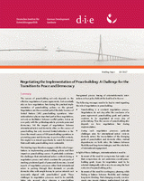 Negotiating the implementation of peacebuilding: a challenge for the transition to peace and democracy