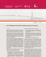 ACP-EU relations beyond 2020: exploring European perceptions