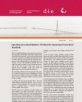 Upscaling green bond markets: the need for harmonised green bond standards