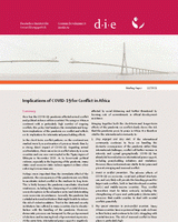 Implications of COVID-19 for conflict in Africa
