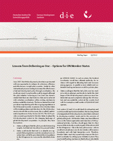 Lessons from delivering as one: options for UN member states