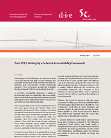 Post 2015: setting up a coherent accountability framework