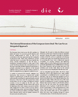 The external dimensions of the European green deal: the case for an integrated approach
