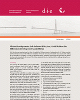 African Developments: Sub-Saharan Africa, too, could achieve the Millennium Development Goals (MDGs)