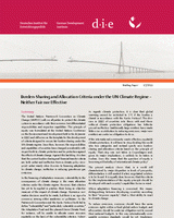 Burden-sharing and allocation criteria under the UN climate regime: neither fair nor effective
