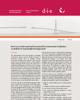 How can an international framework for investment facilitation contribute to sustainable development?