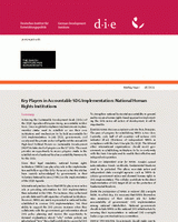 Key players in accountable SDG implementation: national human rights institutions