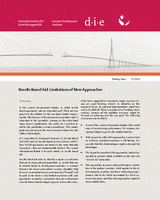 Results based aid: limitations of new approaches