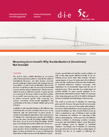 Measuring green growth: why standardisation is (sometimes) not desirable