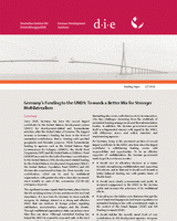 Germany’s funding to the UNDS: towards a better mix for stronger multilateralism
