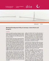 Municipal development policy in Germany: current status and prospects