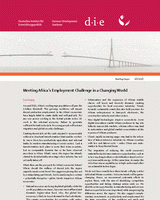 Meeting Africa’s employment challenge in a changing world