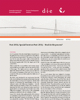Post 2015: special event on Post-2015 – stuck in the process?