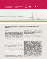 Can the tourism industry contribute to international adaptation finance?