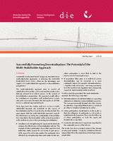 Successfully promoting decentralisation: the potential of the multi-stakeholder approach