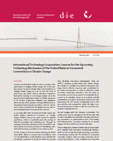 International technology cooperation: lessons for the upcoming technology mechanism of the United Nations Framework Convention on Climate Change