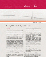 Ensuring SDG-sensitive development cooperation