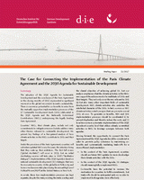 The case for connecting the implementation of the Paris Climate Agreement and the 2030 Agenda for Sustainable Development