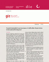 Towards sustainable ocean governance: a call for blue climate action in international development