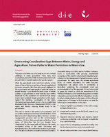 Overcoming coordination gaps between water, energy and agriculture: future paths to water protection in Weser-Ems