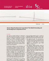 How to shape development cooperation? The global partnership and the development cooperation forum