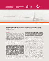 What is the potential for a climate, forest and community friendly REDD+ in Paris?