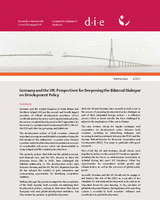 Germany and the UK: perspectives for deepening the bilateral dialogue on development policy