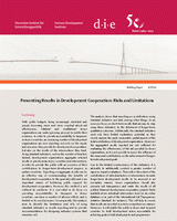 Presenting results in development cooperation: risks and limitations