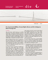 Pro-government militias, human rights abuses and the ambiguous role of foreign aid