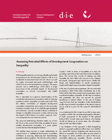 Assessing potential effects of development cooperation on inequality