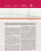 Addressing human mobility in national climate policy: insights from updated Nationally Determined Contributions (NDCs) in South America