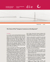 The future of the "European Consensus on Development"