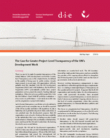 The case for greater project-level transparency of the UN’s development work